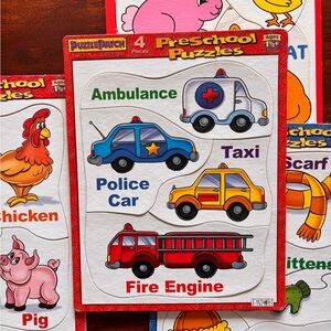 Preschool Puzzles - Vehicle Set